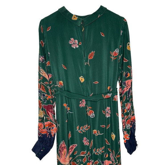 Boden Green Floral Midi Dress - Picture 10 of 15